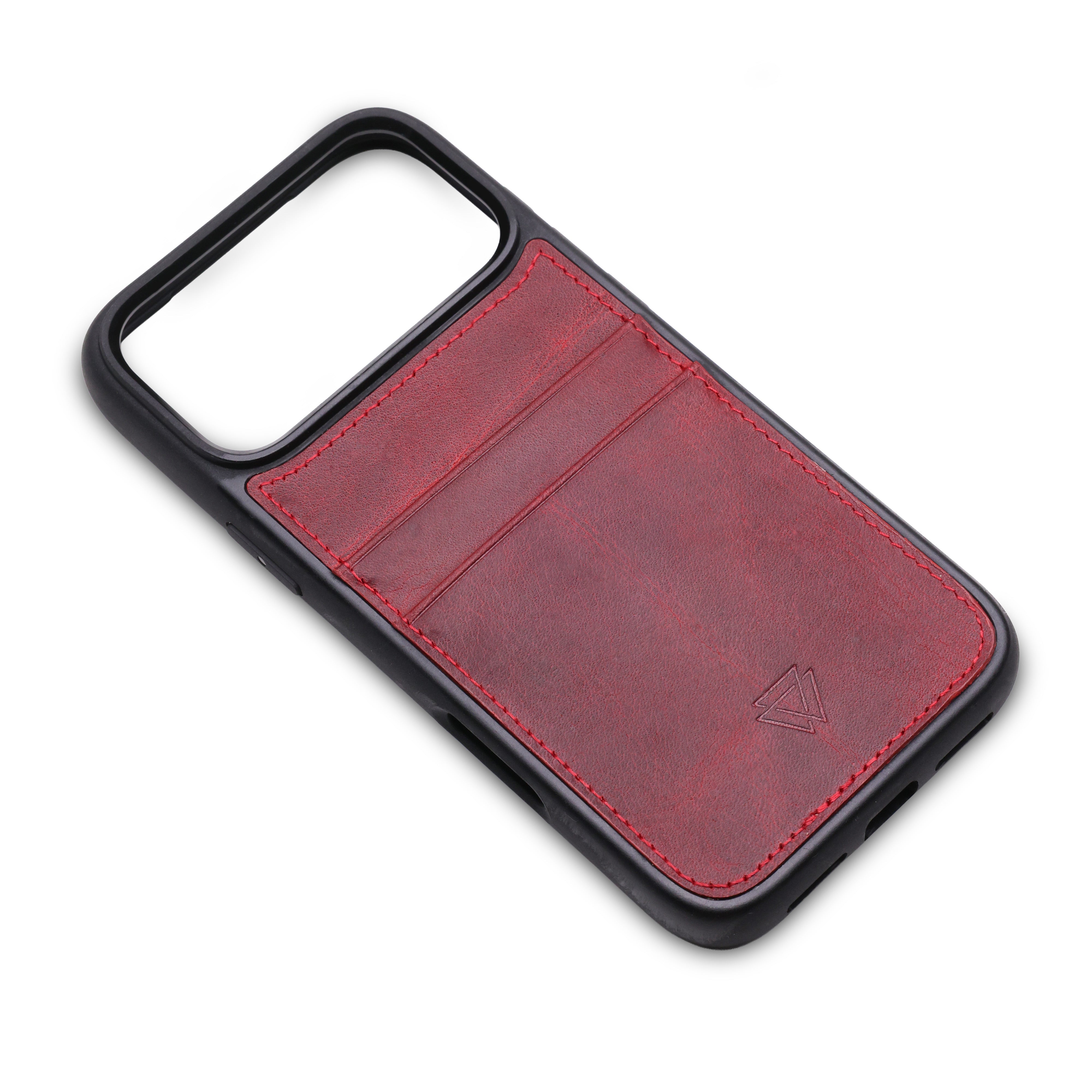 Back Cover C.C Handmade Full-Grain Leather iPhone Case