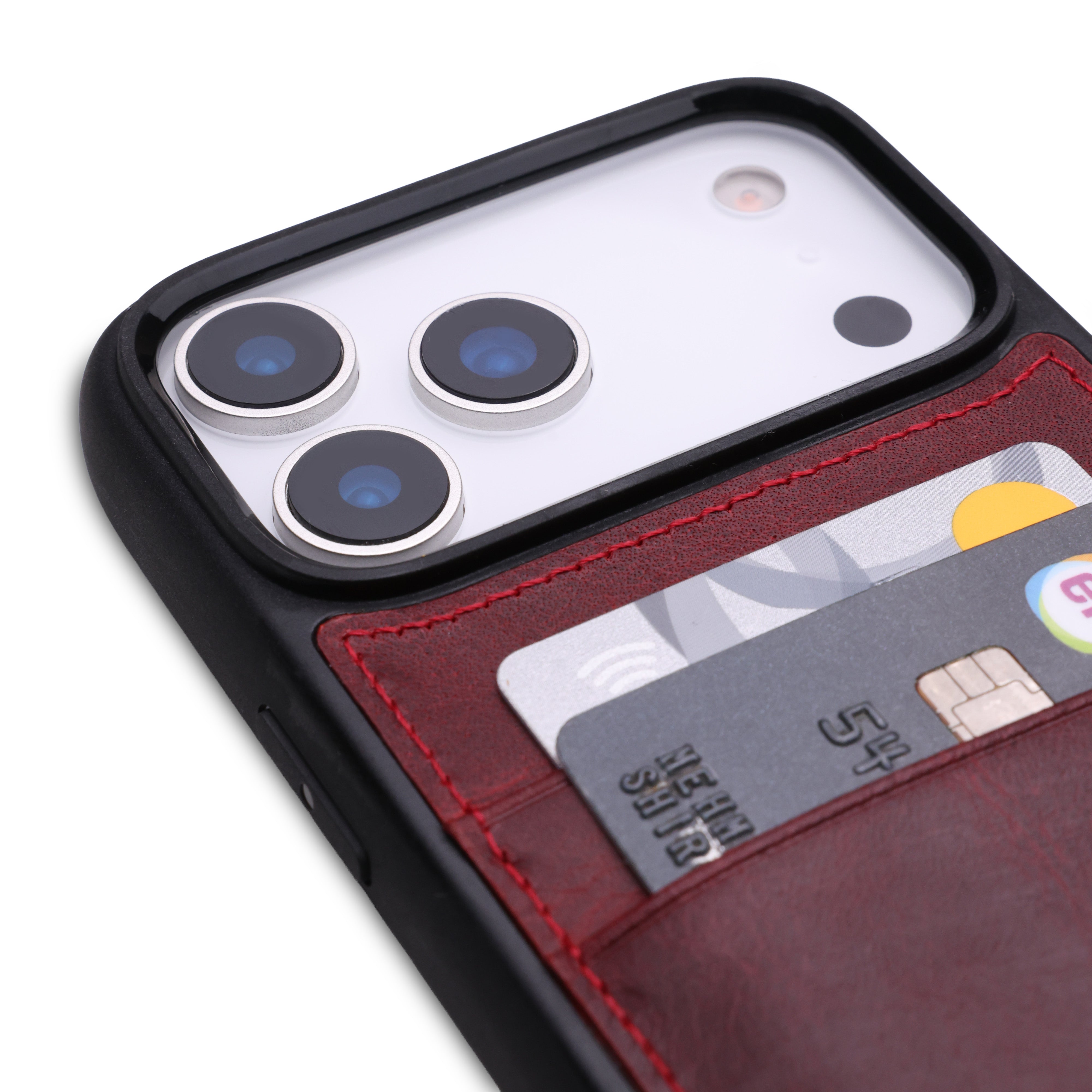 Back Cover C.C Handmade Full-Grain Leather iPhone Case