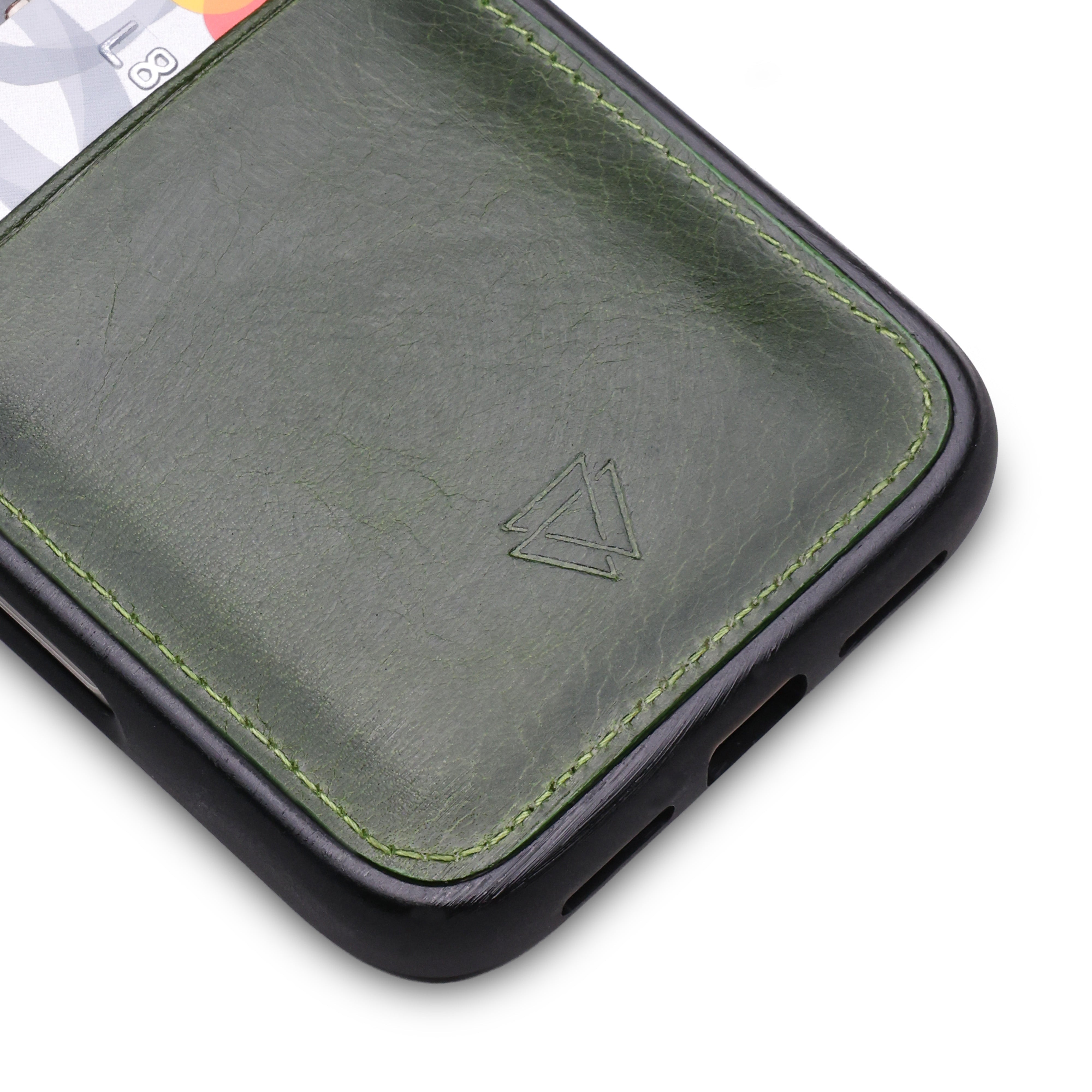 Back Cover C.C Handmade Full-Grain Leather iPhone Case