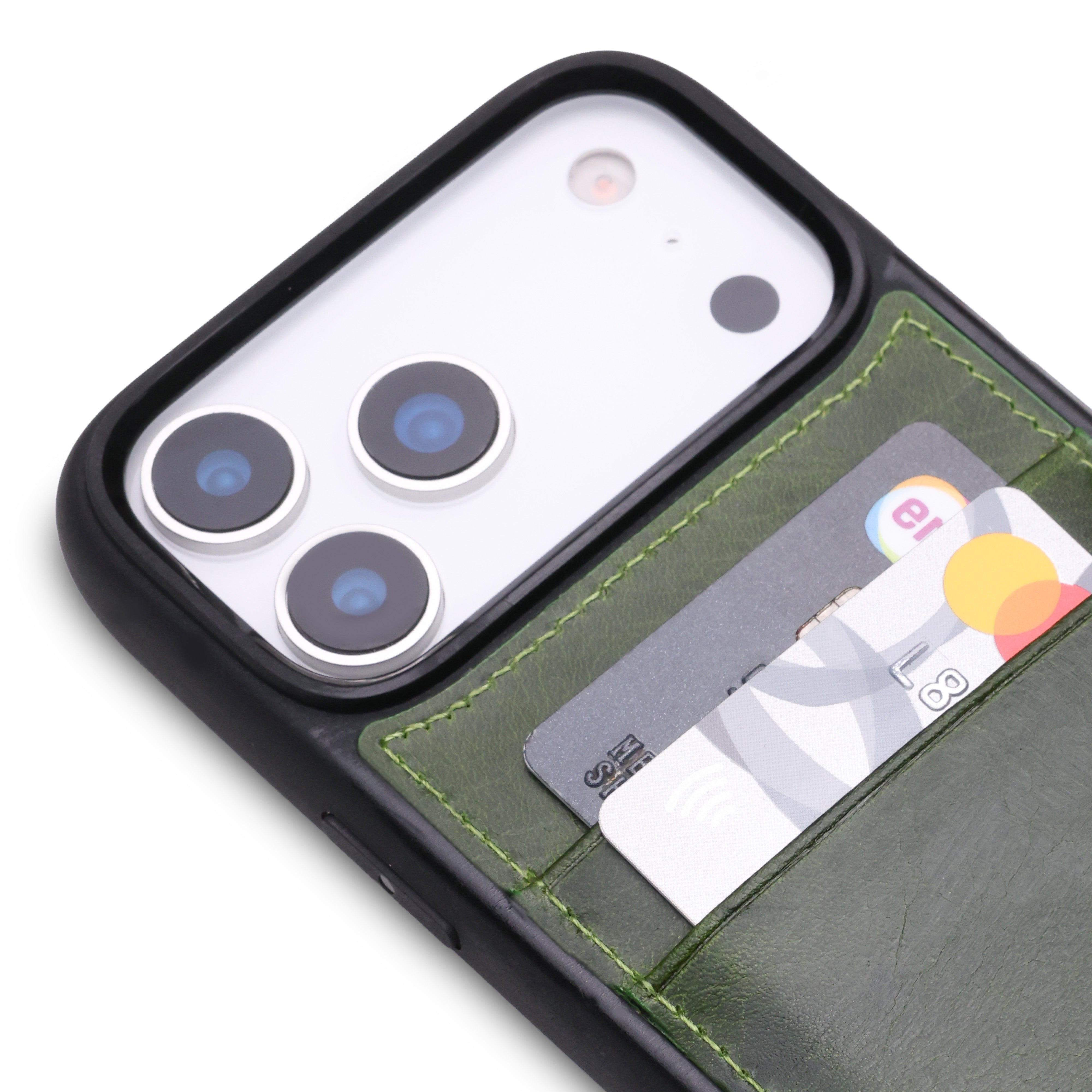 Back Cover C.C Handmade Full-Grain Leather iPhone Case