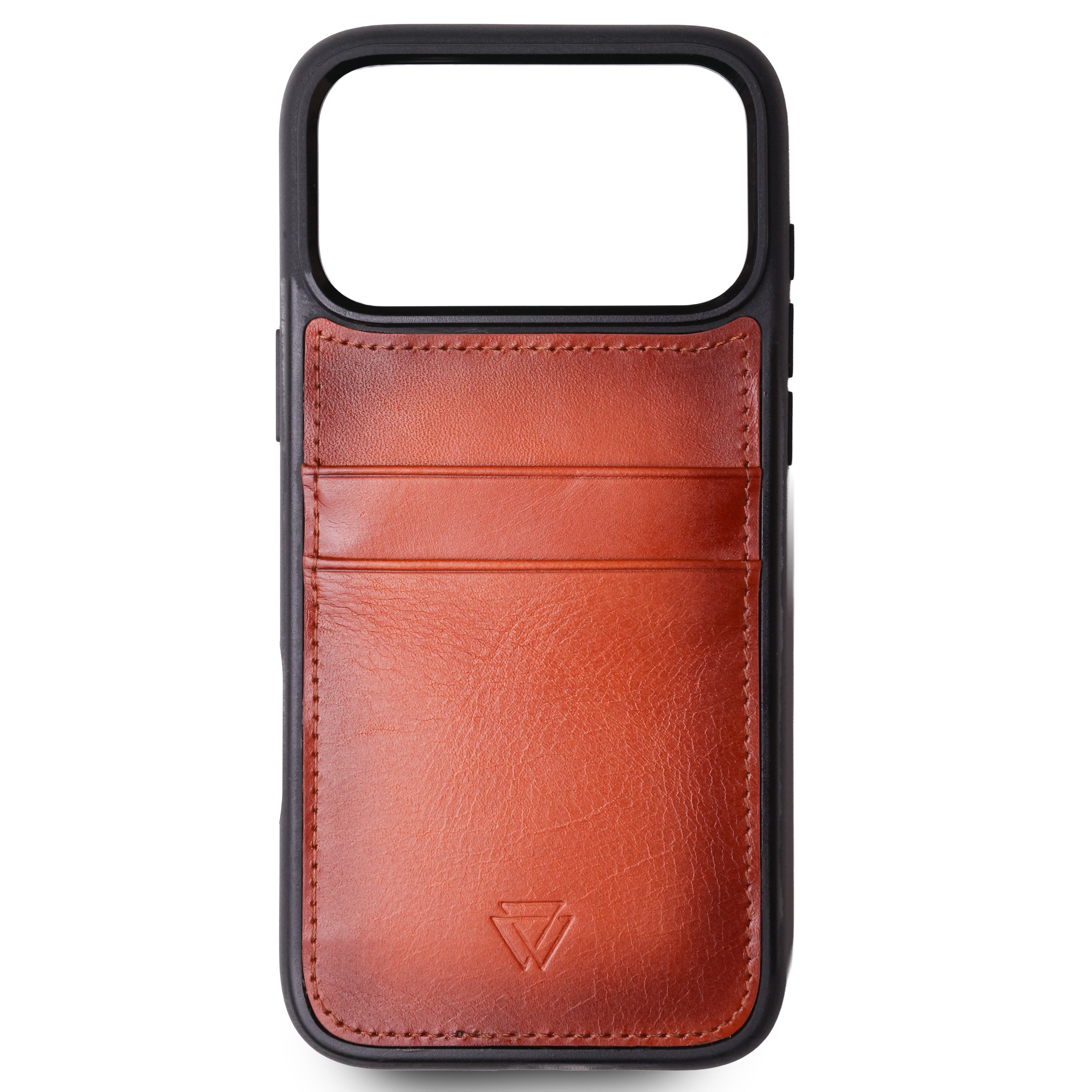 Back Cover C.C Handmade Full-Grain Leather iPhone Case