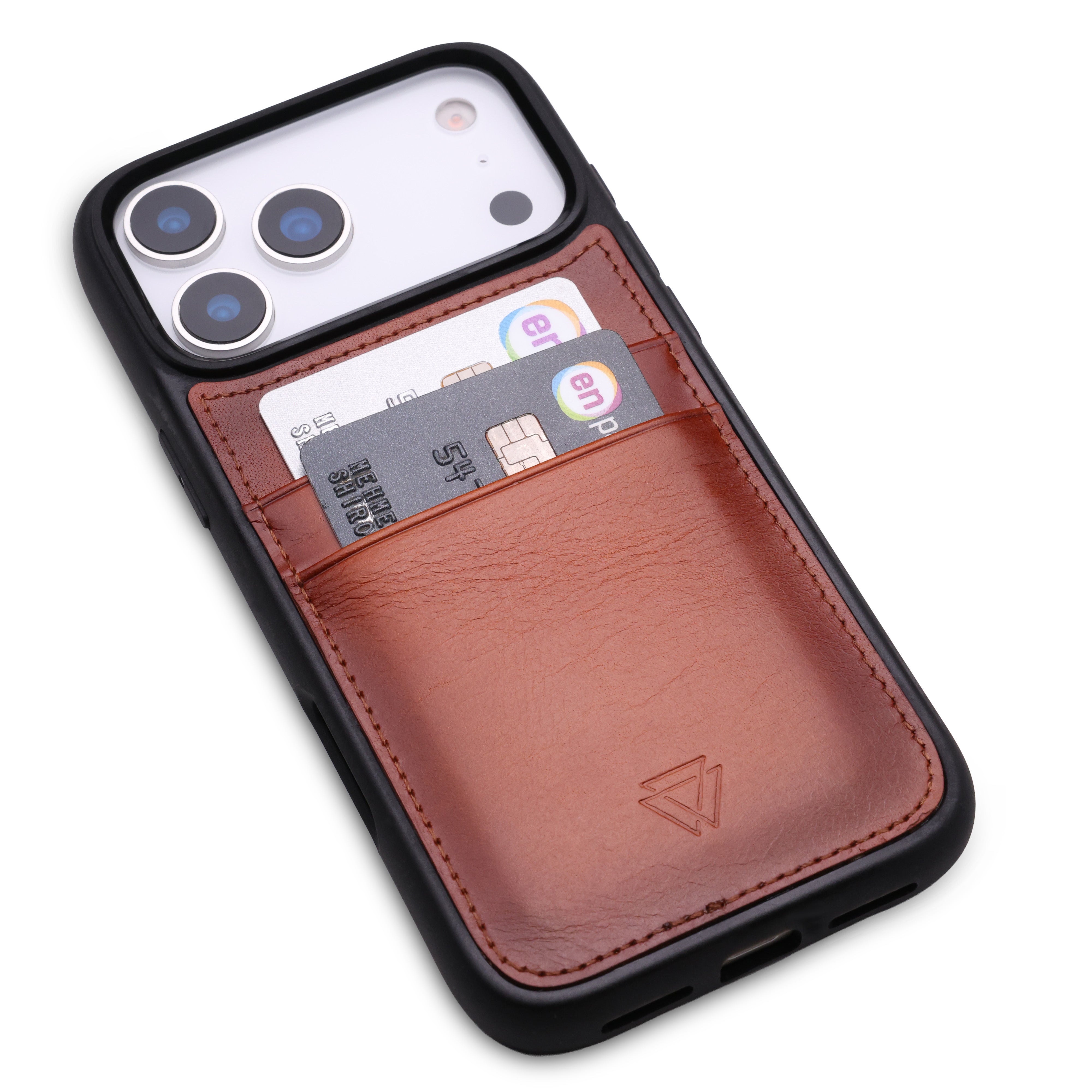 Back Cover C.C Handmade Full-Grain Leather iPhone Case