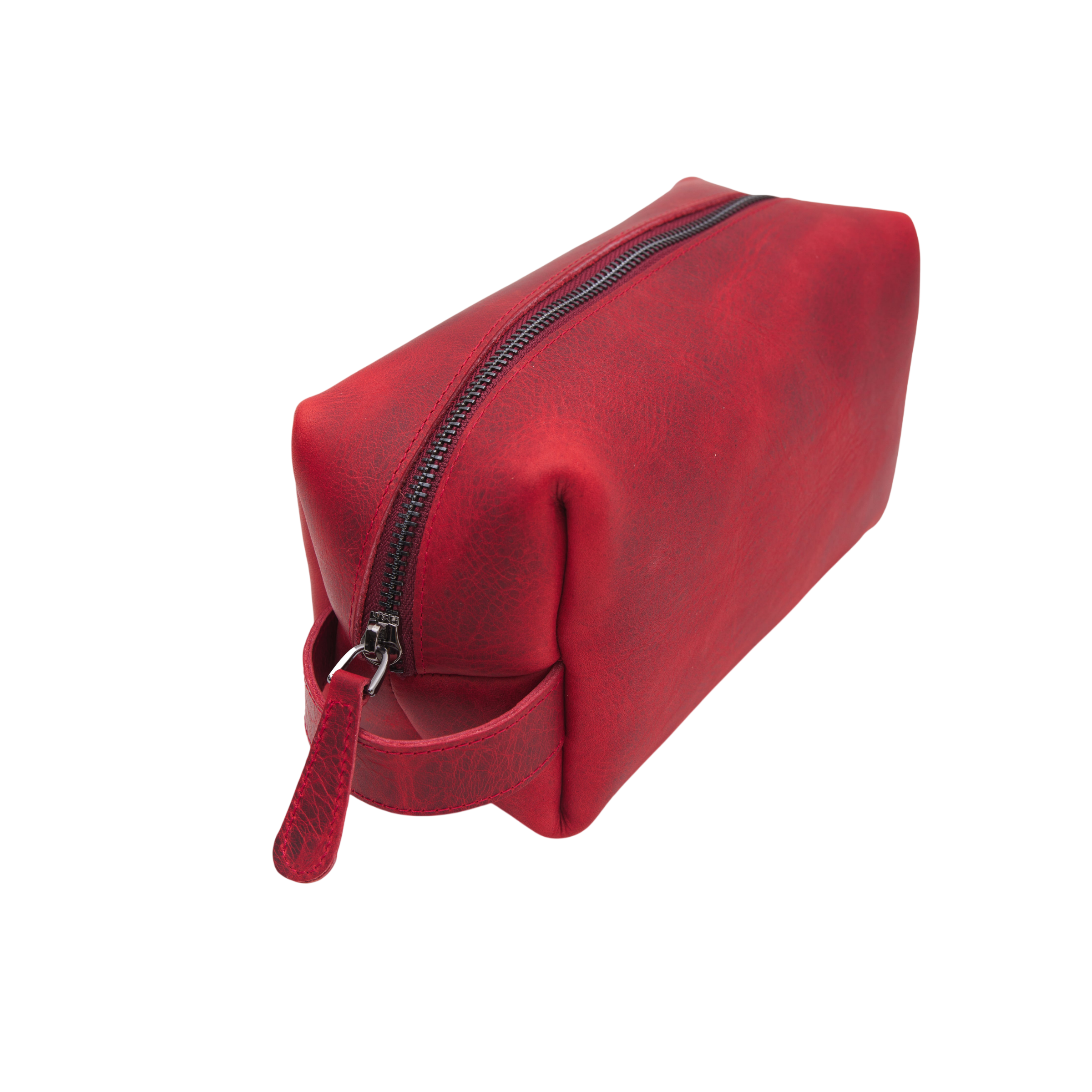 Middle Leather Washbag | Handcrafted Premium Full-Grain Leather