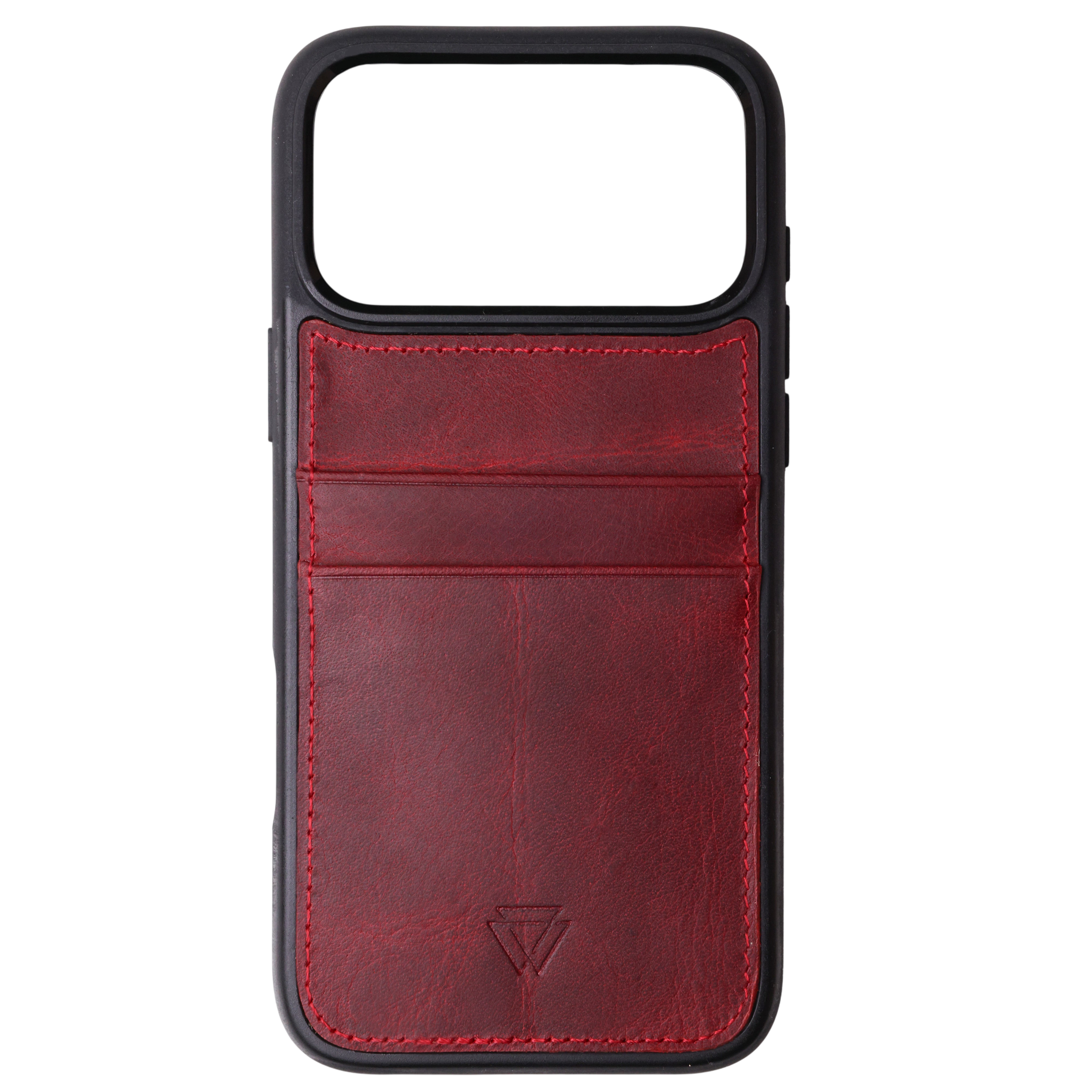 Back Cover C.C Handmade Full-Grain Leather iPhone Case