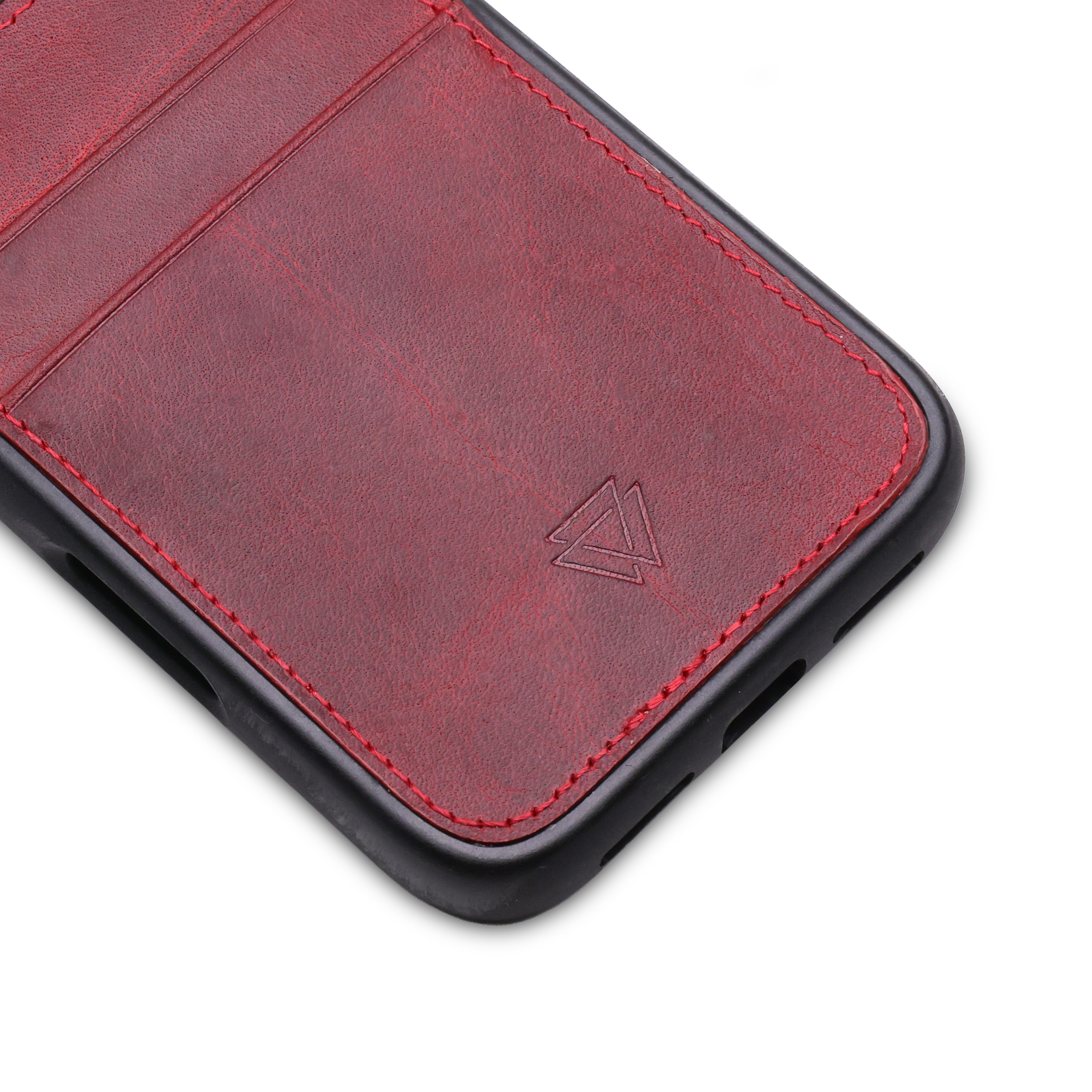 Back Cover C.C Handmade Full-Grain Leather iPhone Case