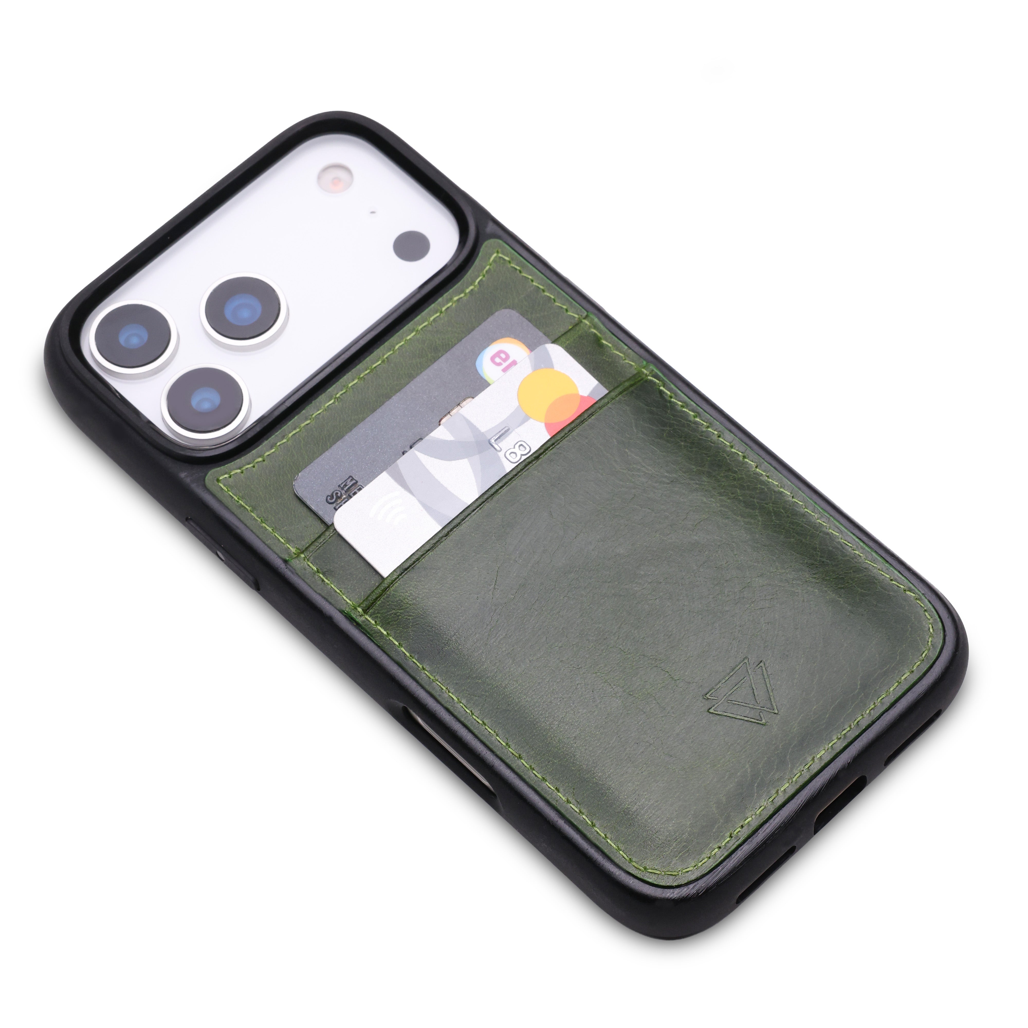 Back Cover C.C Handmade Full-Grain Leather iPhone Case