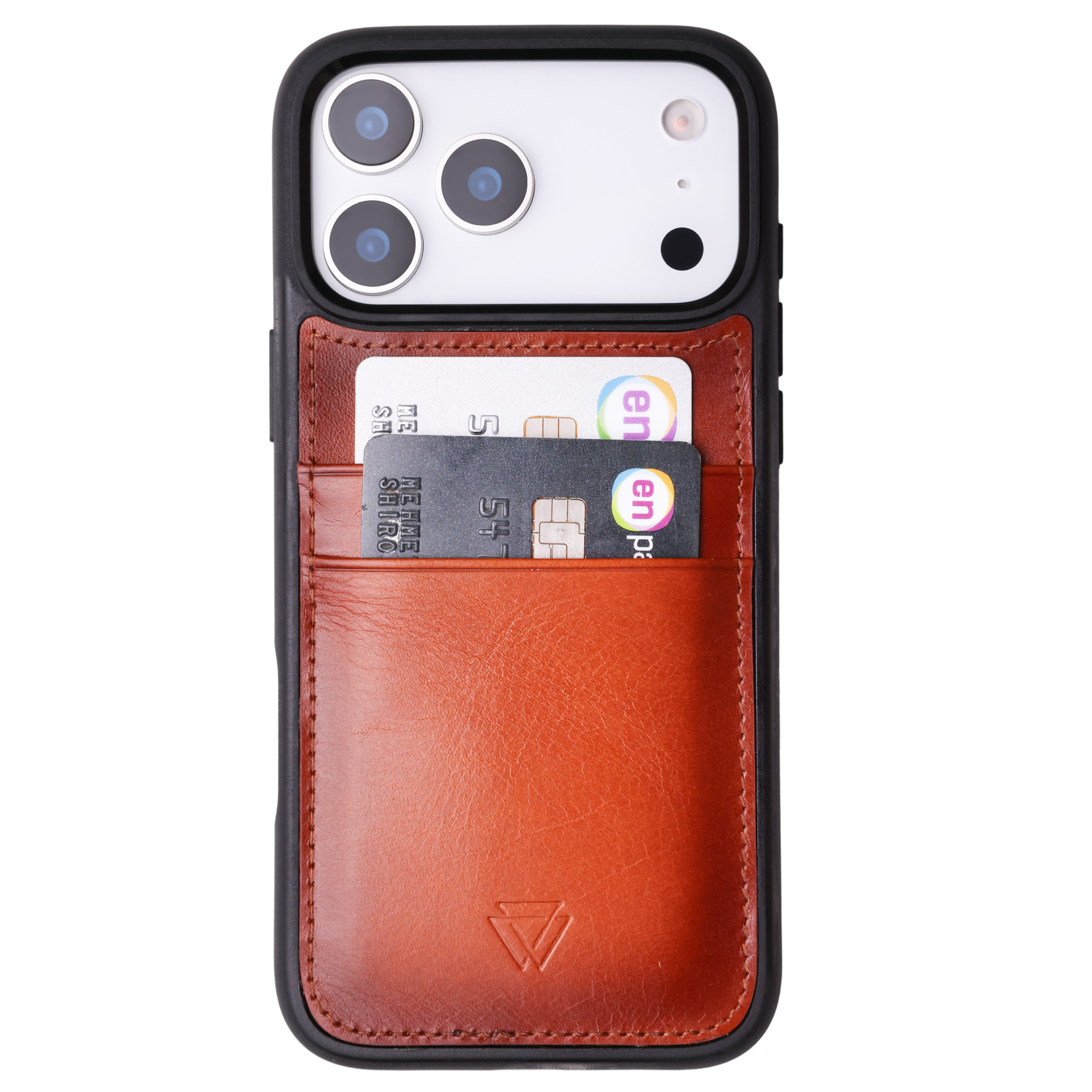 Back Cover C.C Handmade Full-Grain Leather iPhone Case