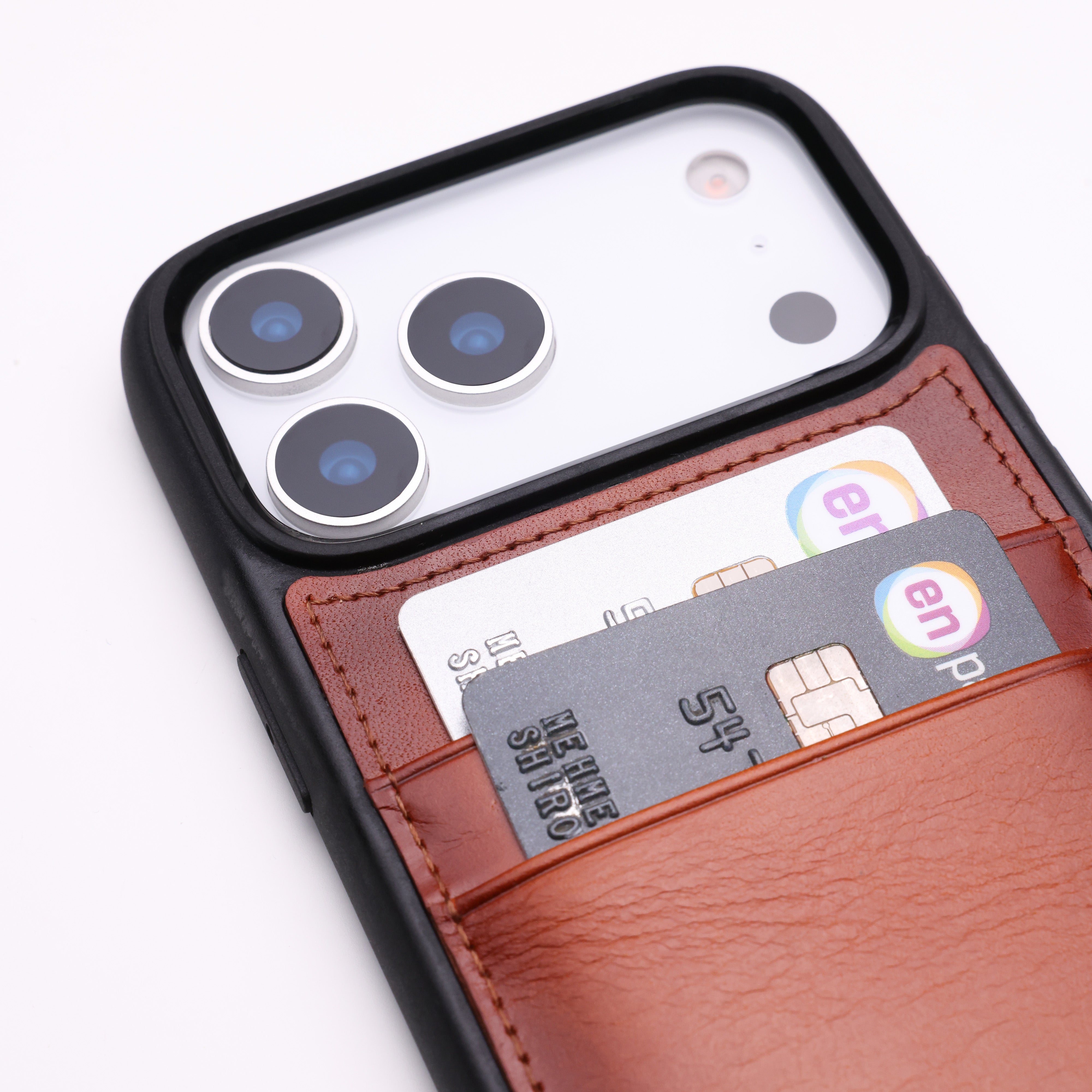 Back Cover C.C Handmade Full-Grain Leather iPhone Case