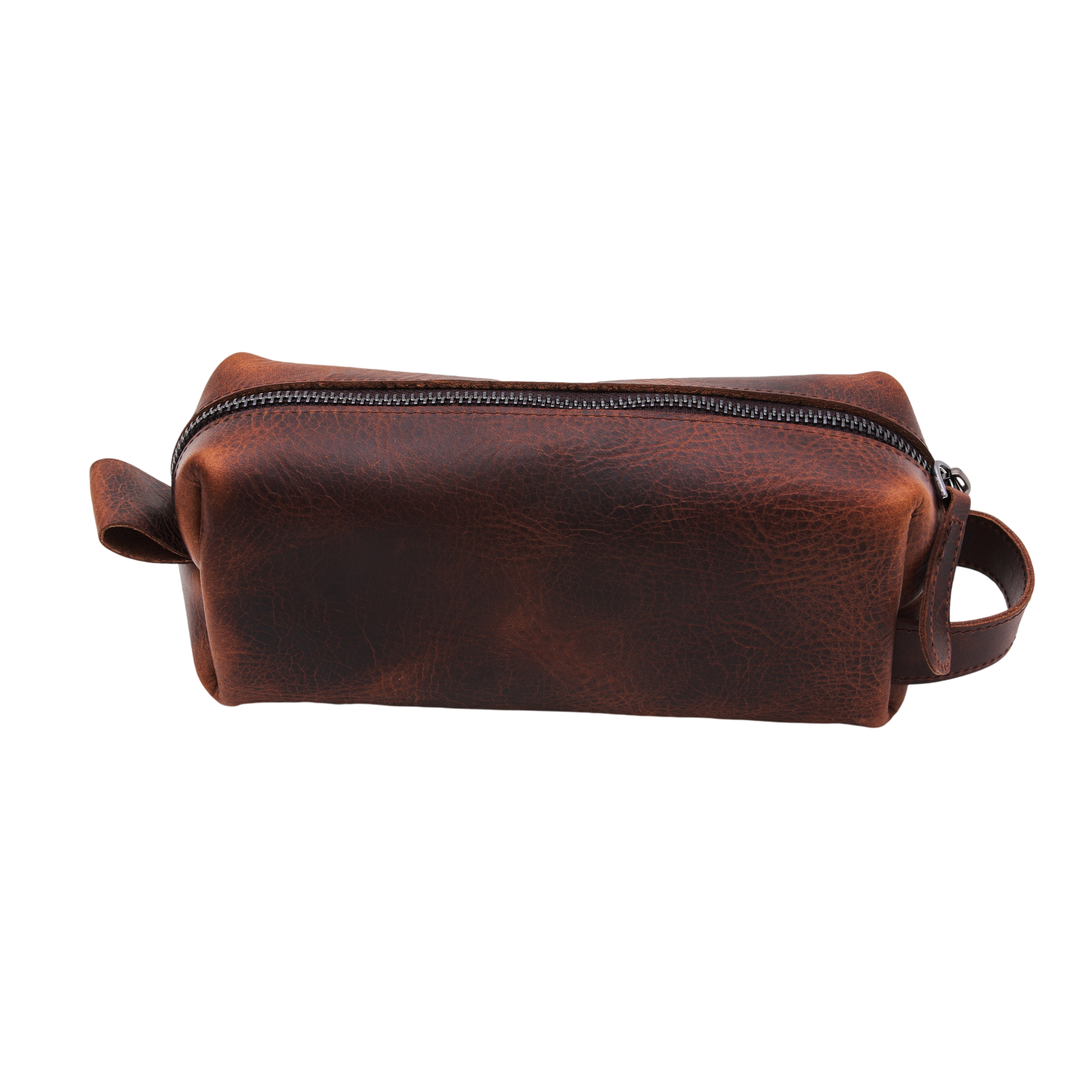 Small Leather Washbag | Handcrafted Premium Full-Grain Leather