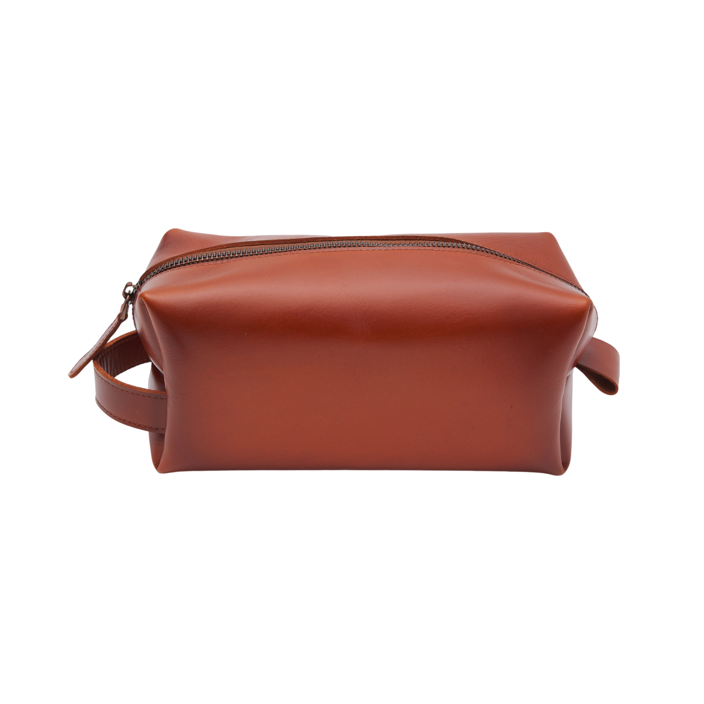 Middle Leather Washbag | Handcrafted Premium Full-Grain Leather