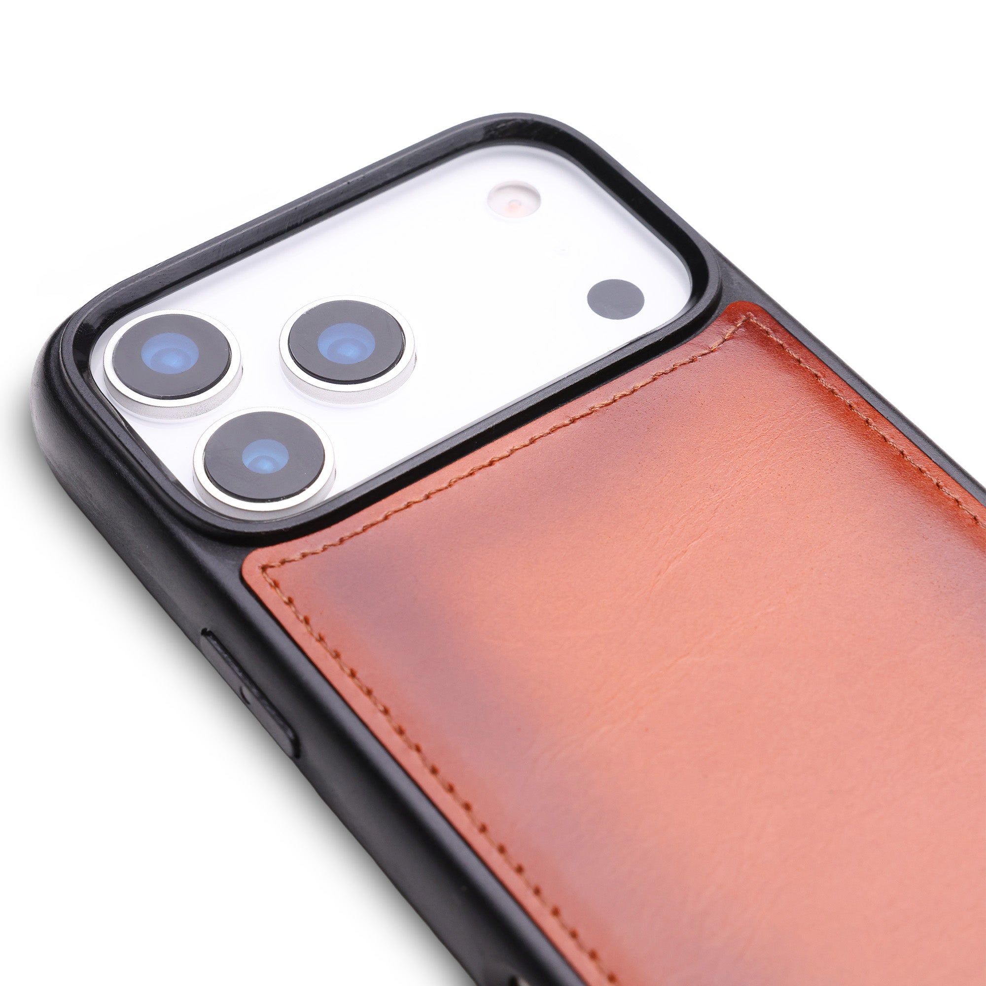 Back Cover Handmade Full-Grain Leather iPhone Case
