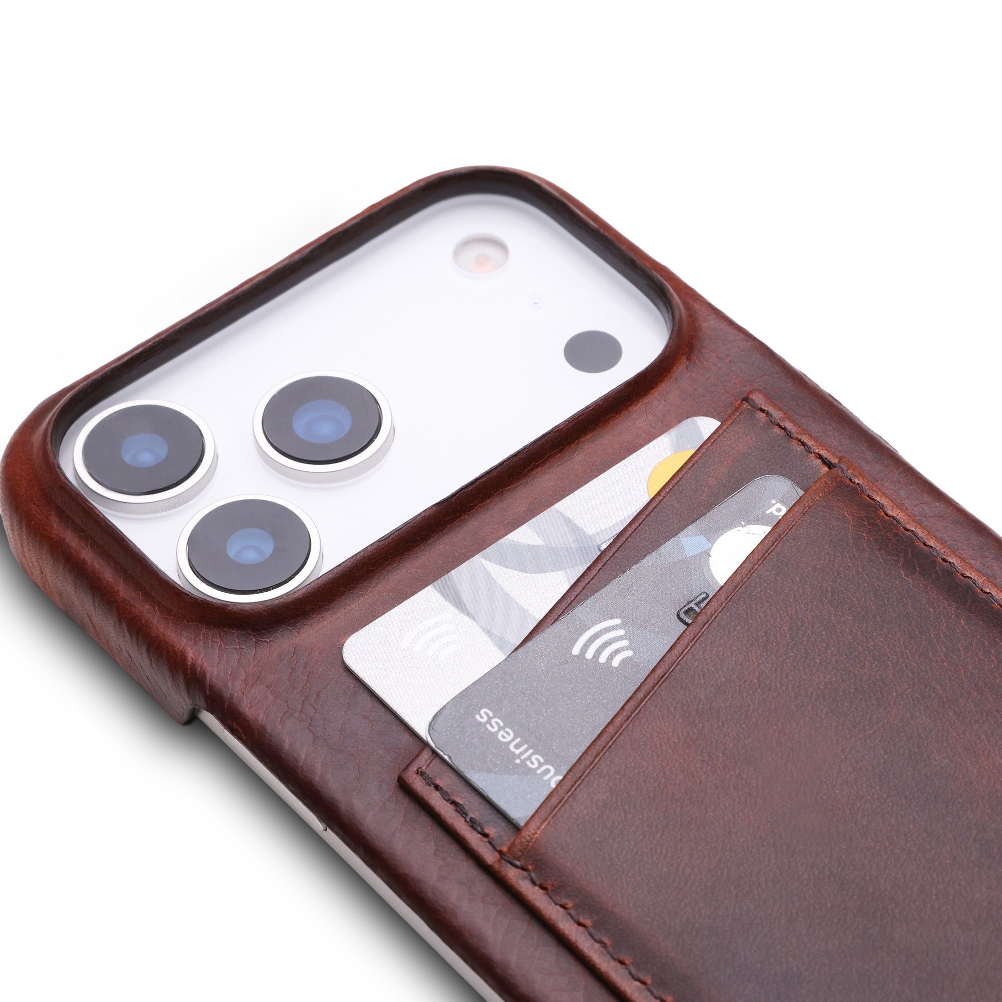 Full Wrap C.C | Handcrafted Full-Grain Leather Case for iPhone